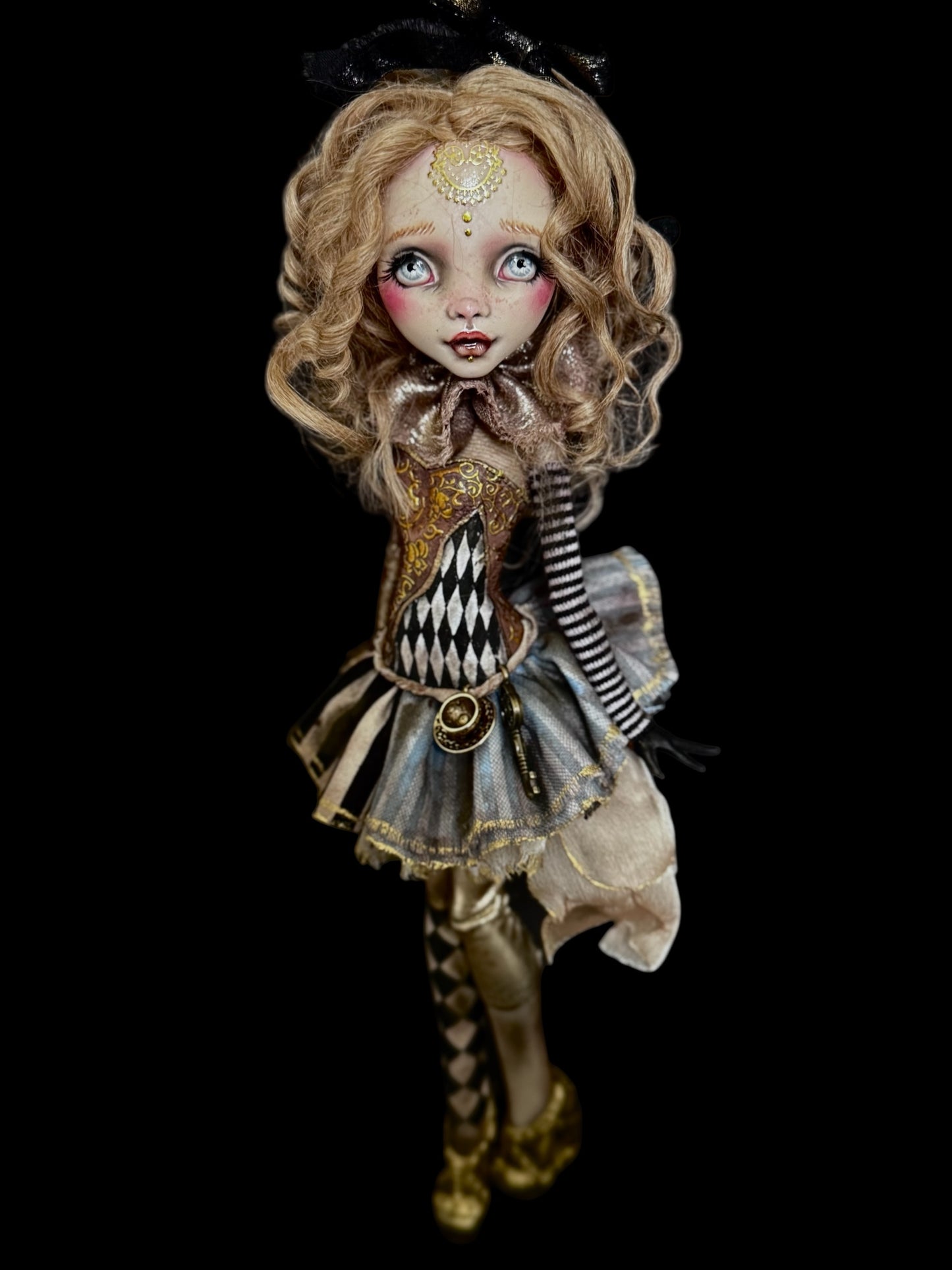 Alice in Wonderland, Monster High ooak doll repaint