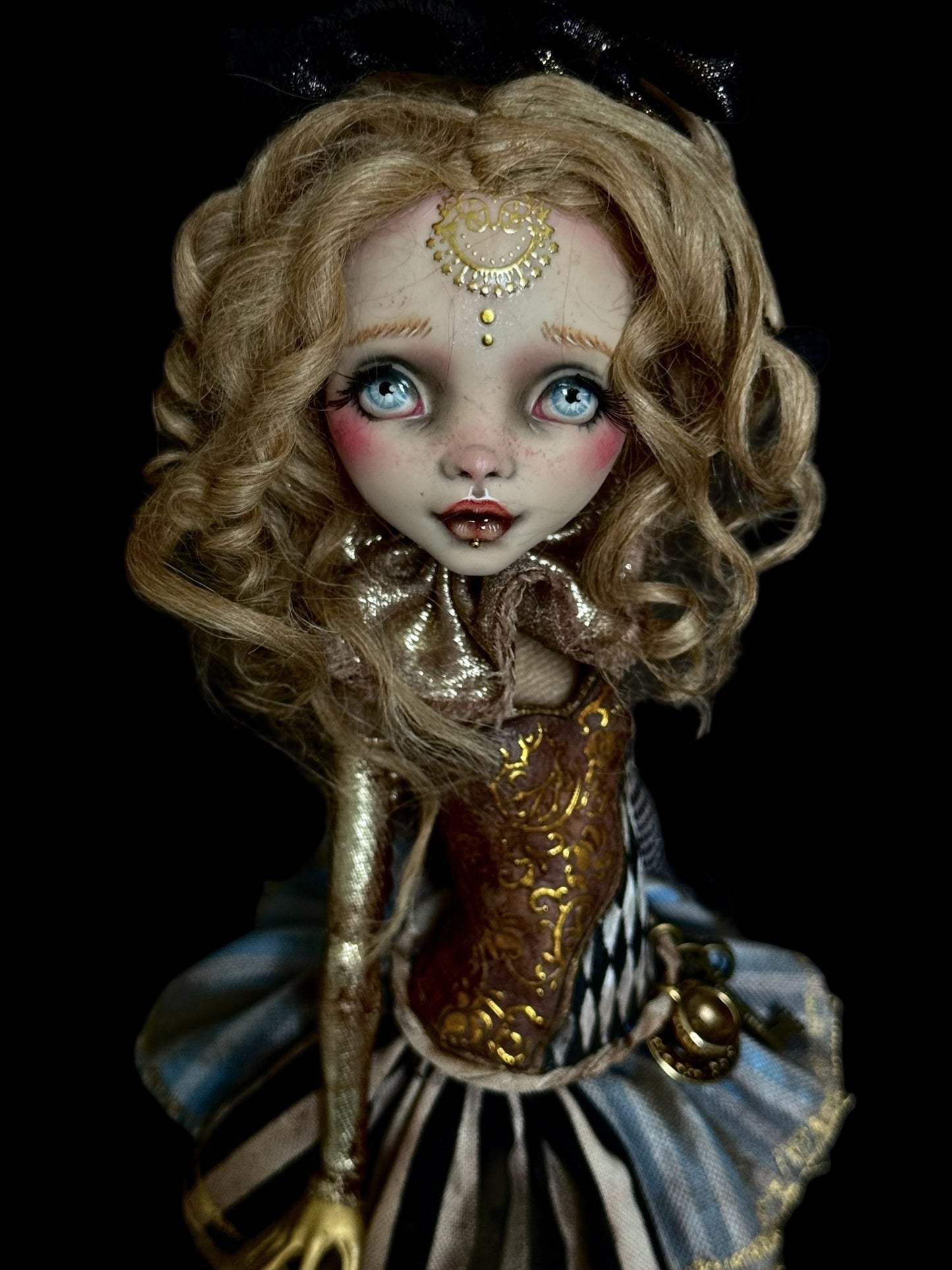 Alice in Wonderland, Monster High ooak doll repaint