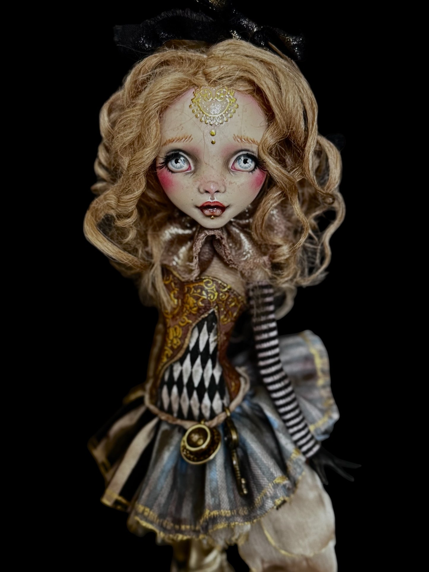 Alice in Wonderland, Monster High ooak doll repaint